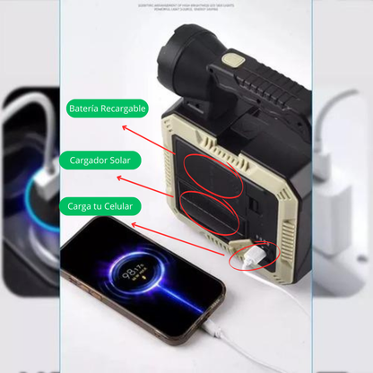 ⭐⭐⭐⭐⭐ Linterna Solar 🔦 + Kit Herramientas Power Bank 🛠️